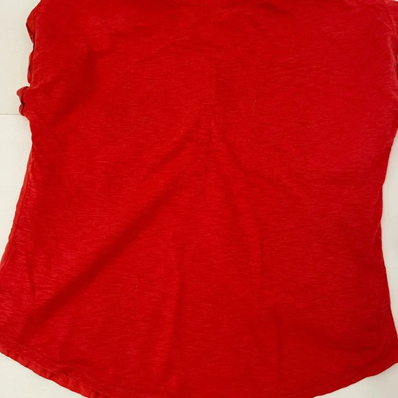 3 Lucky Brand Tops Blouses Sz M Red White & Blue - Picture 5 of 13